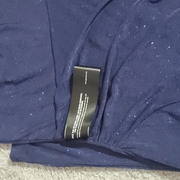 JS Collections Women's Purple Violeta Metallic Gathered Cocktail Midi Dress - Picture 12 of 15